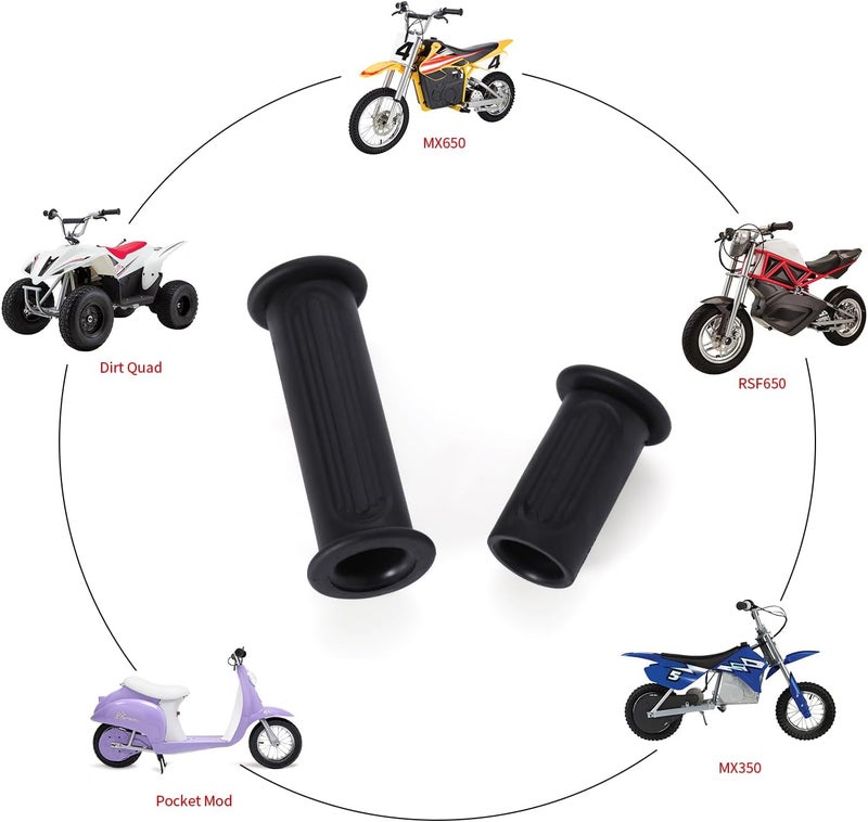 KAMIER Handlebar Grips for Razor MX350 MX400 MX650 MX500 SX500 Mcgrath Dirt Bike E325 E300 E200 E100 Pocket Mod Electric Scooter Dirt Quad 4 Wheeler RSF650 Off Road Motocross Mini Pocket Bike Parts - Image 2